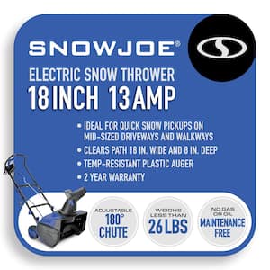 Ultra 18 in. 13 Amp Electric Snow Blower