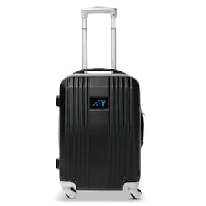 NFL Carolina Panthers Black 21 in. Hardcase 2-Tone Luggage Carry-On Spinner Suitcase