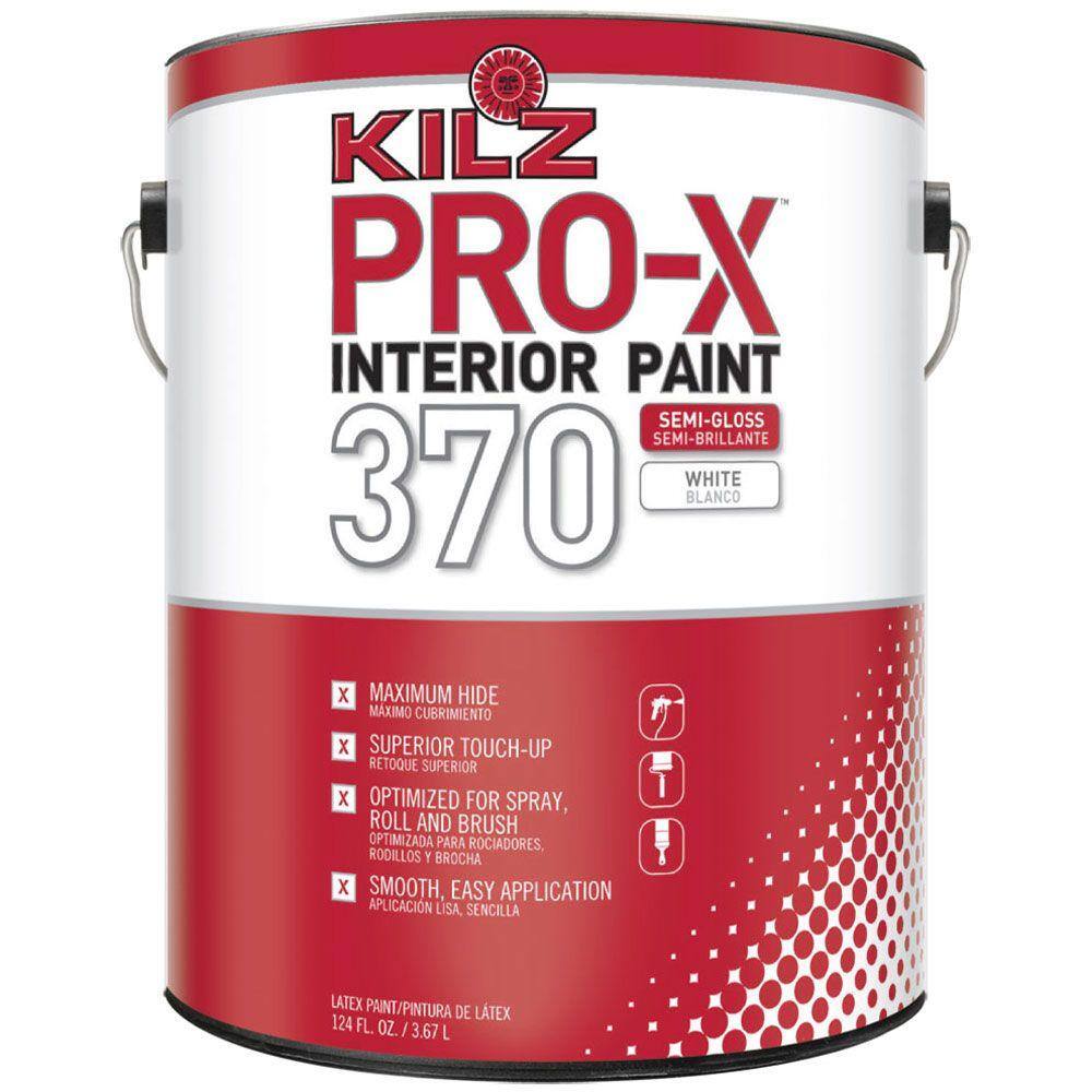 KILZ PROX 1 gal. 370 Light Base SemiGloss Interior Paint PX37001 The Home Depot