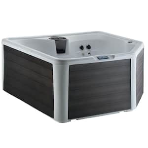 HYDROLUXE SPAS Tahiti Hot Tub 4-Person, 22-SS Jet Lounger, 110V
