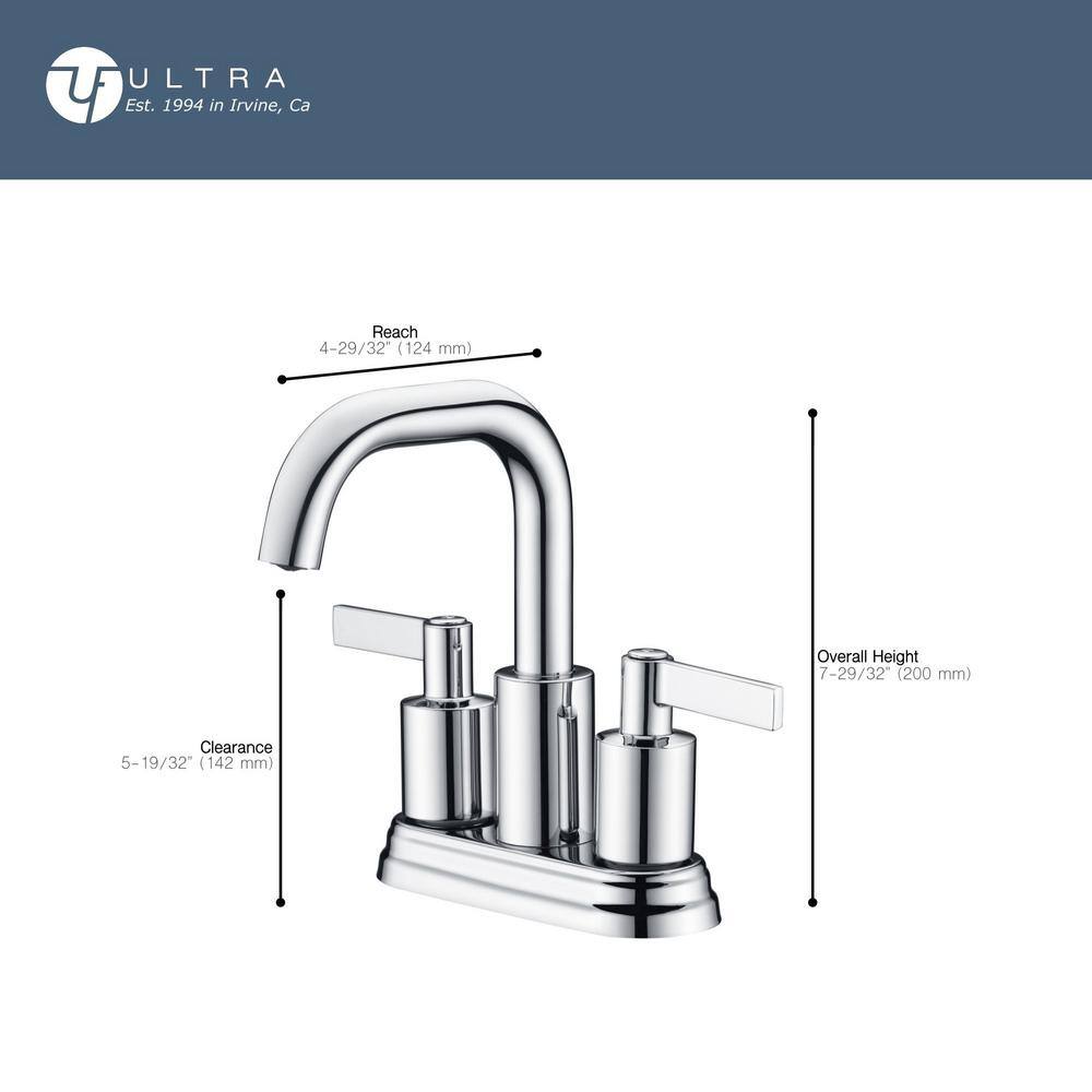 Matte Black Nickel 2-Handle Centerset Bathroom Faucet