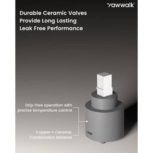 Single Handle Single Hole Bathroom Faucet with Valve in Brushed Nickel (1-Pack)