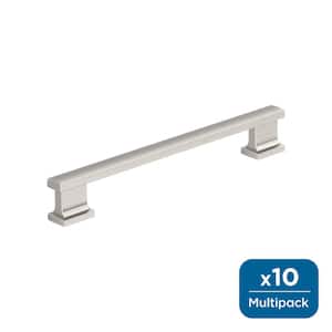 Triomphe 6-5/16 in. (160 mm) Center-to-Center Satin Nickel Cabinet Bar Pull (10-Pack )