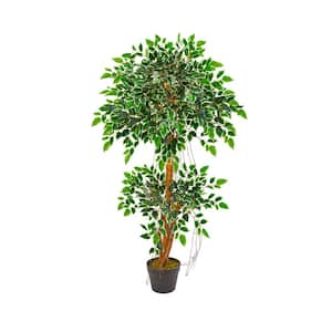 4 ft. Indoor Variegated Ficus Artificial Tree