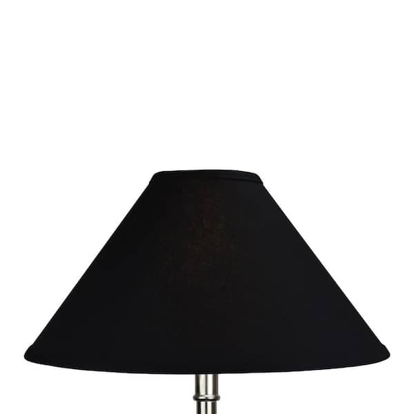 Black Nickel Hardware Coolie Lamp Shade, 9 Inch Tall Lamp Shades