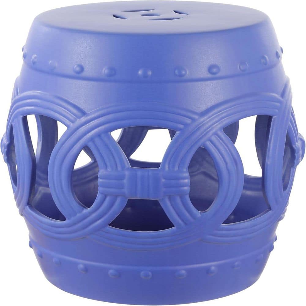 16 in. Chinese Ceramic Drum Indoor/Outdoor Garden Stool, Boho, Coastal, Classic, Country, Patio, Garden Room, Matte Blue price history on PriceWatchPro