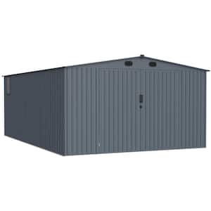 20 ft. W x 13 ft. D Outdoor Large Metal Storage Shed with 1 Openable Window, 2 Doors and 4 Vents(250 sq. ft.)