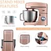 VIVOHOME 7.5 qt. 6-Speed Red Tilt-Head Electric Stand Mixer with  Accessories and ETL Listed X002E5HET5 - The Home Depot