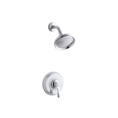 Fairfax 1-Spray 6.5 in. Single Wall Mount Fixed Shower Head in Polished Chrome