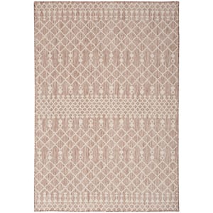 Positano Beige 4 ft. x 6 ft. Moroccan Contemporary Area Rug