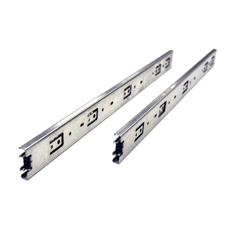 22 in. Full Extension Side Mount Ball Bearing Drawer Slide with Installatio