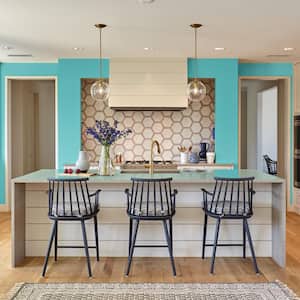 5 gal. #500B-4 Gem Turquoise Semi-Gloss Interior Paint