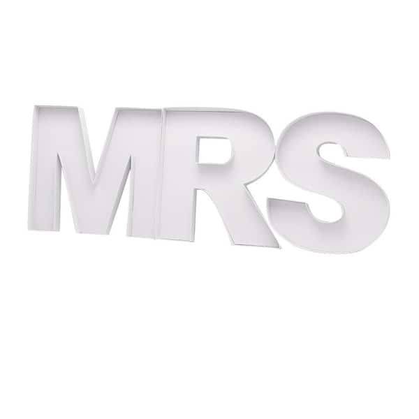 16 oz. Glass 15 in. Large MRS Fillable Cardboard Letters for Charcuterie Boards, Bridal and Engagement Decor 15 in.