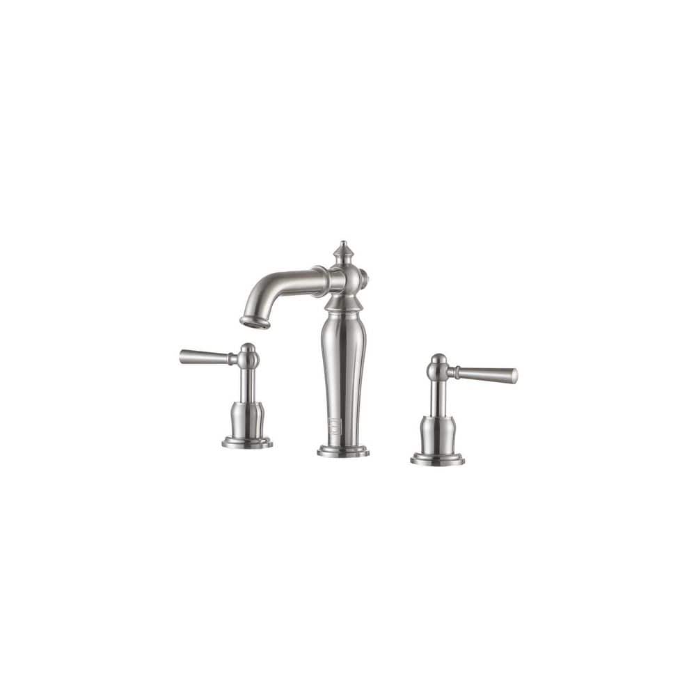 8 in. Widespread Double-Handle Bathroom Sink Faucet in Brushed Nickel price history on PriceWatchPro