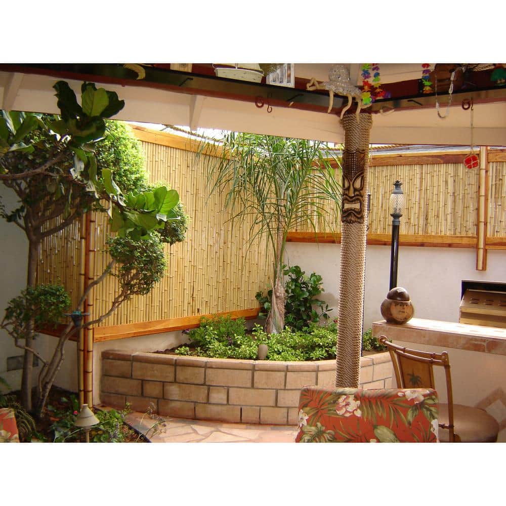 Natural Bamboo Privacy Fence Panel for Outdoor Spaces