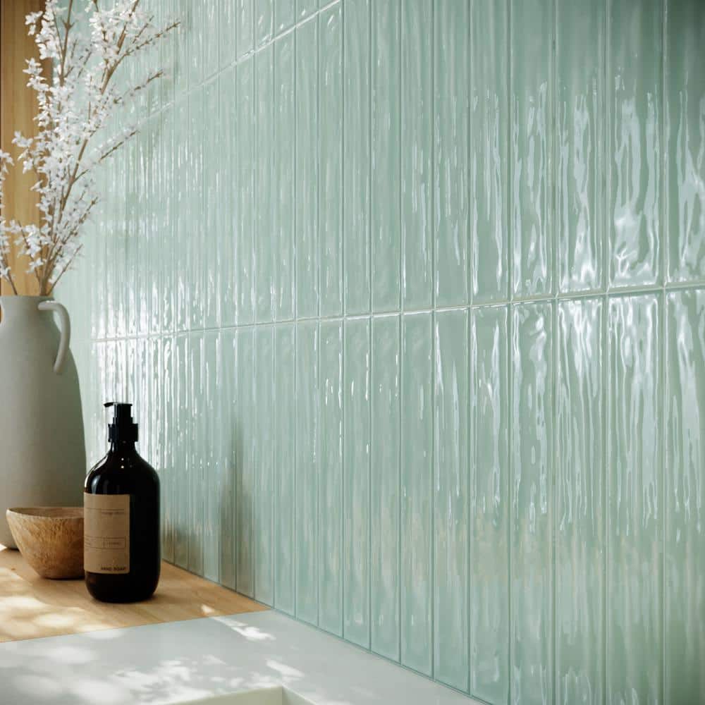 Fern Green 2x12 Polished Ceramic Subway Wall Tile