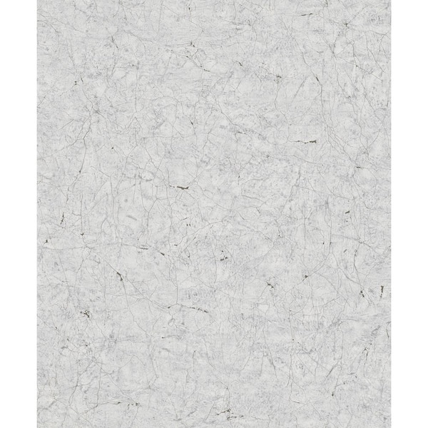 Unbranded Textures Collection Light Grey Crackle Texture Matte Finish Vinyl on Non-woven Non-pasted Wallpaper Sample