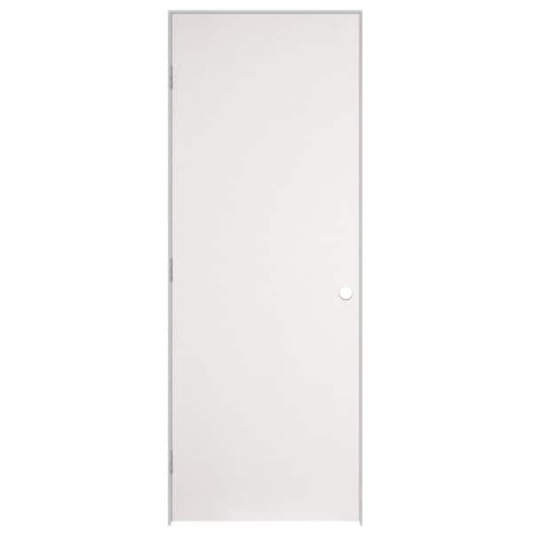Masonite 32 in. x 80 in. No Panel Right-Handed Primed Composite Hollow Core Single Prehung Interior Door 4-9/16 in. Split Jamb
