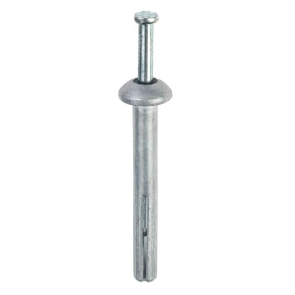 1/4 in. x 3 in. Hammer-Set Concrete Nail Pin Drive Anchors Combo Kit Includes 2 (25-Pack)