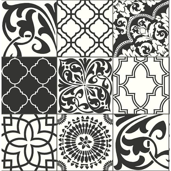 NextWall Graphic Tile Vinyl Peelable Wallpaper (Covers 30.75 sq. ft.)