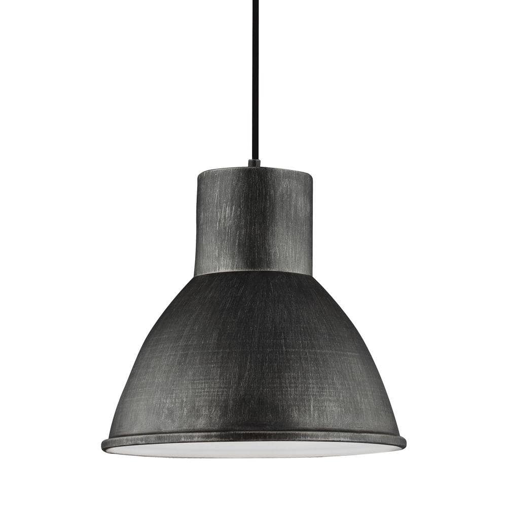 Division Street 15 in. W. 1-Light Weathered Gray Hanging Pendant price history on PriceWatchPro