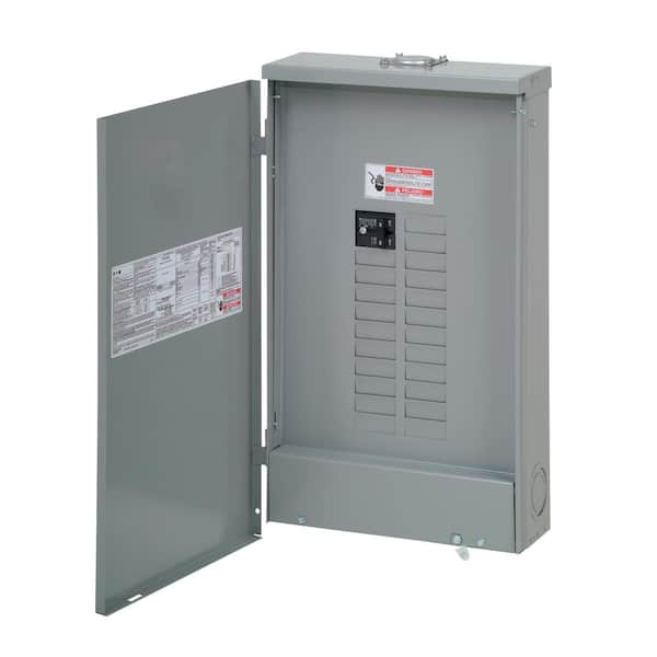 Eaton BR 100 Amp 20 Space 24 Circuit Outdoor Main Breaker Loadcenter with Cover