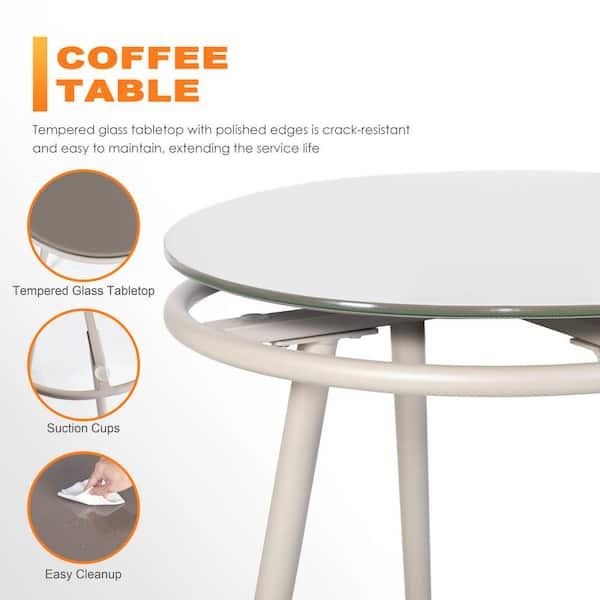 Extending metal garden online table