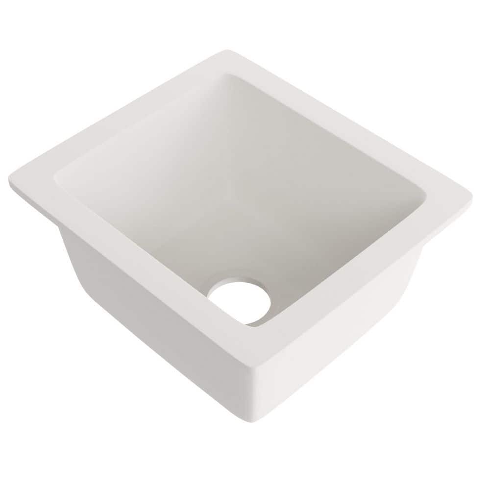 BAJA White Granite Composite 18 in. Undermount Bar Sink price history on PriceWatchPro