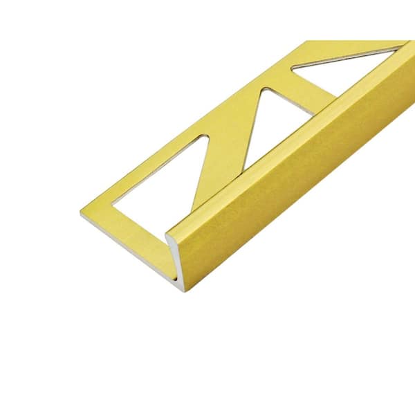 DURAL DUROSOL 0.5 in. D x 98.5 in. W x 98.4 in. L L-Shape Aluminum Anodized Gold Molding and Transition Trim