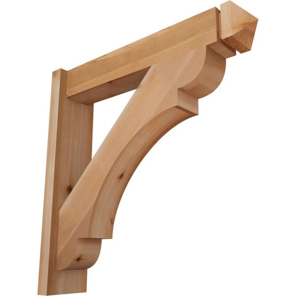 Ekena Millwork 6 in. x 26 in. x 26 in. Olympic Arts and Crafts Smooth Western Red Cedar Outlooker