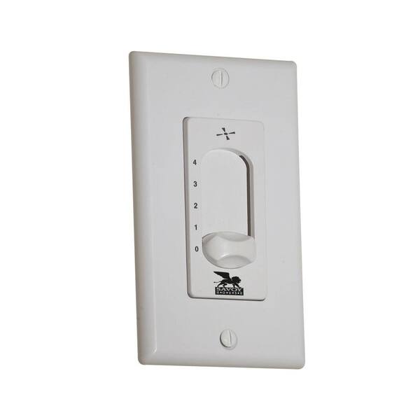 Filament Design Satin 1 in. White Ceiling Fan Wall Switch