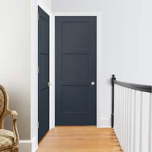 30 in. x 80 in. Birkdale Denim Stain Smooth Solid Core Molded Composite Interior Door Slab