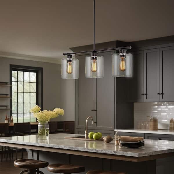 Kichler Braelyn 3-Light Bronze Farmhouse Chandelier