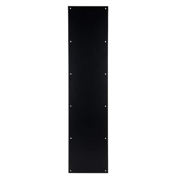 Universal Hardware 8 in. x 34 in. Matte Black Kick Plate UH40134 The