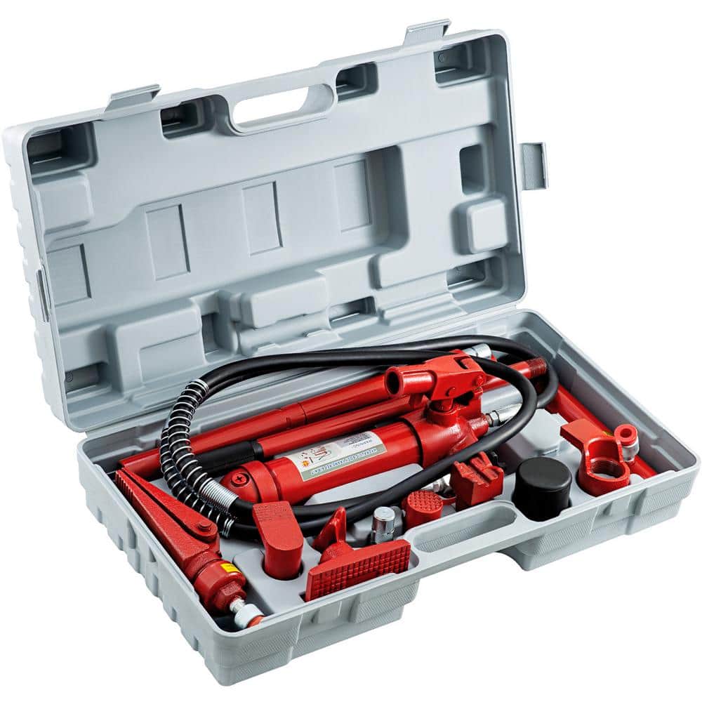 VEVOR 6-Ton Porta Power Kit 47.2 in. Oil Hose Hydraulic Car Jack Ram Autobody Frame Repair Tools -  rEpHuGD7zCc7iRt