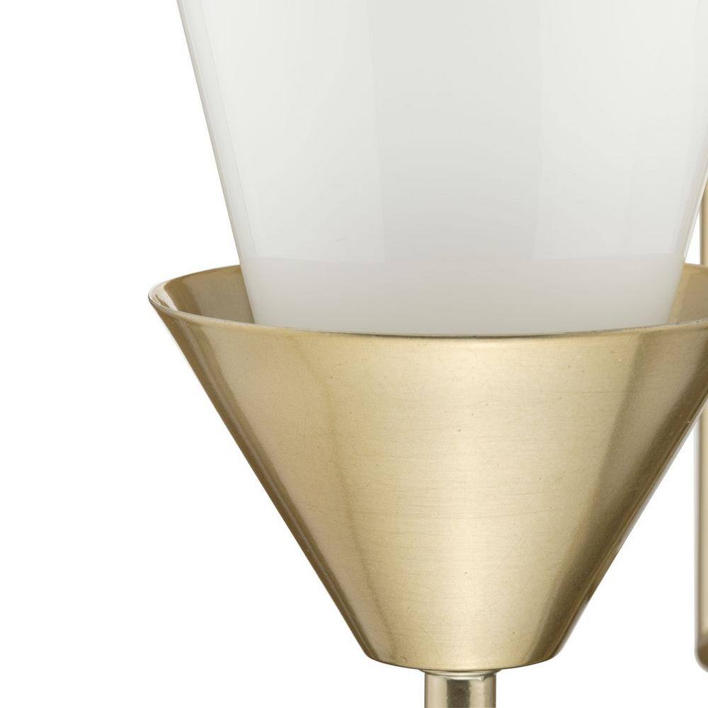 Pinellas Soft Gold 3-Light Pendant with Opal Glass Shades