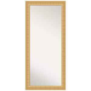 Trellis Gold 29.75 in. W x 65.75 in. H Non-Beveled Traditional Rectangle Wood Framed Full Length Floor Leaner Mirror