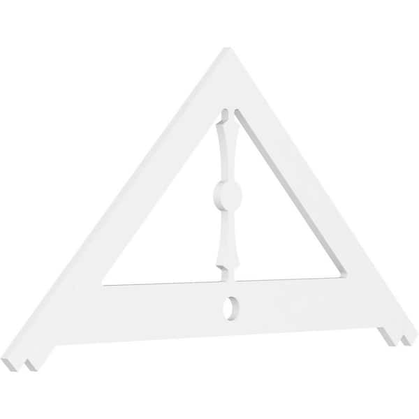 Ekena Millwork Artisan 1 in. D x 30 in. W x 60 in. L Signature Urethane Gable Pediment
