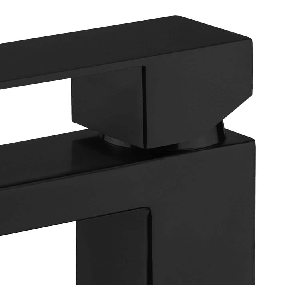 Matte Black Stainless Steel Single-Handle Bathroom Faucet