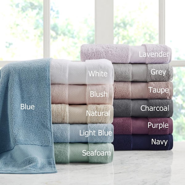 MADISON PARK Signature Turkish 6-Piece Purple Cotton Bath Towel Set  MPS73-467 - The Home Depot