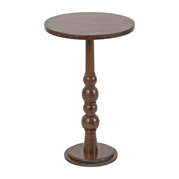 Kate and Laurel Wegner 16 in. Brown Round Wood End Table