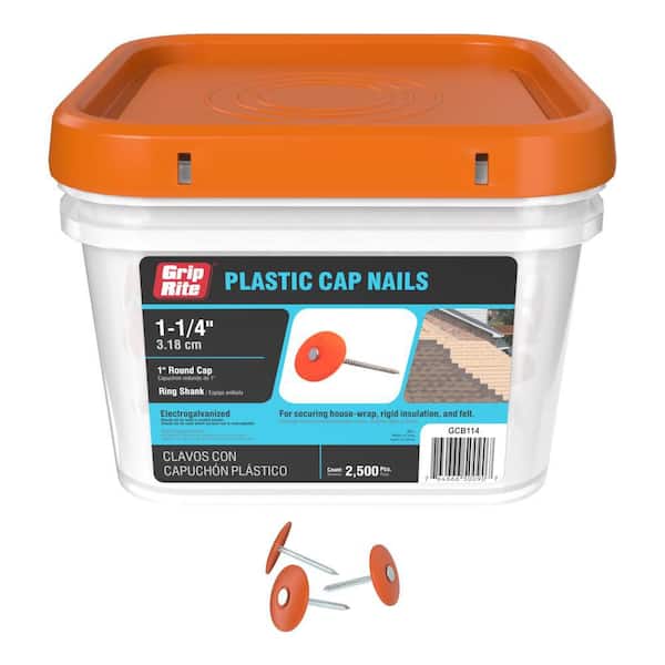 Grip-Rite 1-1/4 in. x 12-Gauge Electrogalvanized Ring Shank