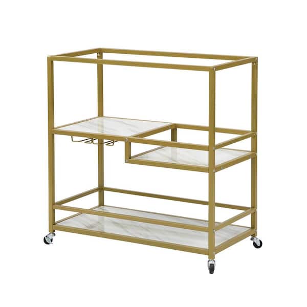 Unbranded Gold Cart with Lockable Wheels