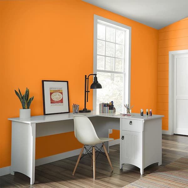 1 gal. #P240-7 Joyful Orange Hi-Gloss Enamel Interior/Exterior Paint