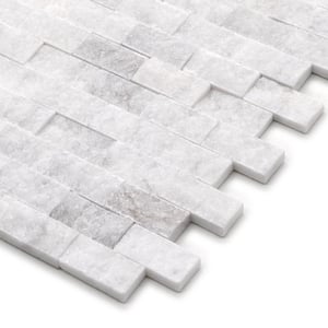 Carrara White 6 in. x 6 in. Natural Marble Peel and Stick Wall Tile (0.25 sq. ft.)
