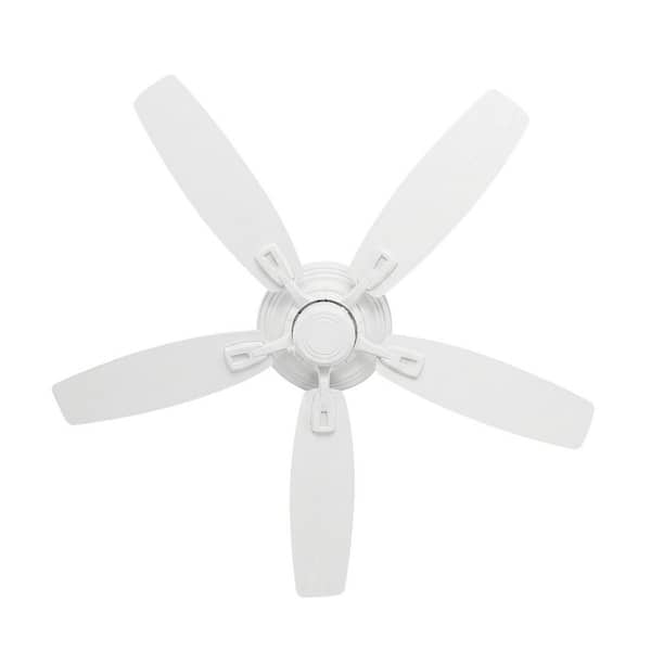 Hampton Bay North Pond 52 in. Indoor/Outdoor Matte White Ceiling