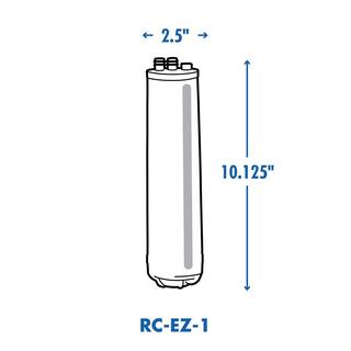 Culligan US-EZ-1 Sistema Di Filtraggio Acqua Sottolavello | Ez-Change Con Cartuccia Sostituibile | Rimuove Cloro, Piombo E Sedimenti | Capacità 3000 Galloni