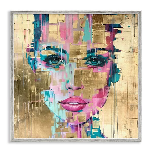 Bold Hued Radiance by Svetlana Aleynikova Gray Framed People Giclee Art Print 17 in. x 17 in.