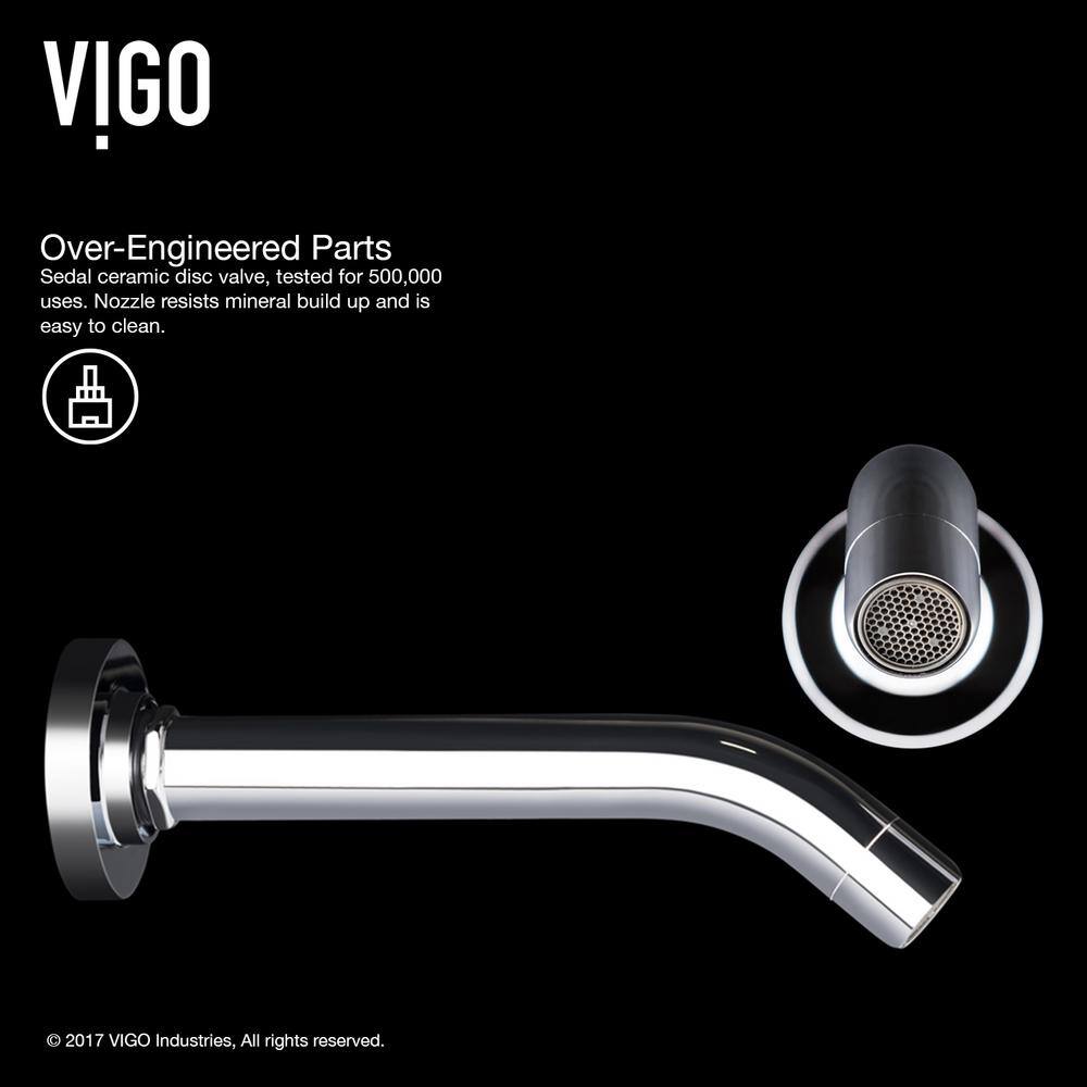 Olus Black Brass Wall Mounted Widespread Faucet