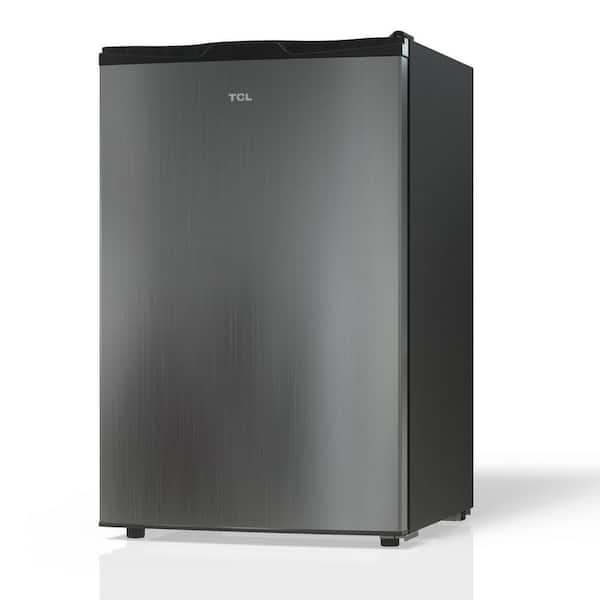 TCL 4.5 cu. ft. Compact Single Door Mini Refrigerator in Silver